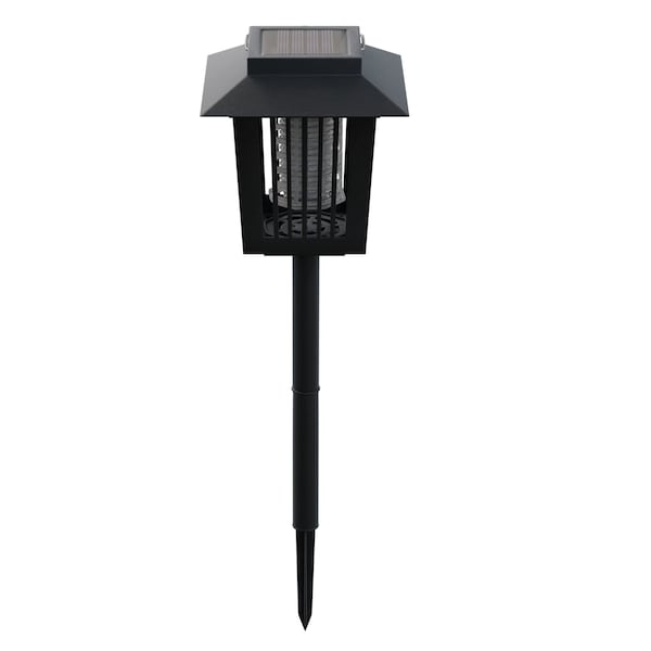 Pure Garden Solar Light and Insect Zapper, Black - 50-173-MOS