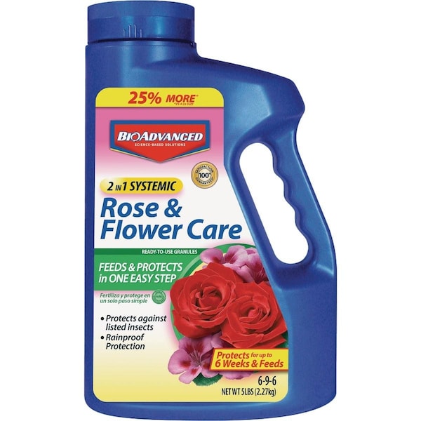 Bioadvanced 2-In-1 5 Lb. Ready To Use Granules Rose & Flower Care Insect Killer - 708110A