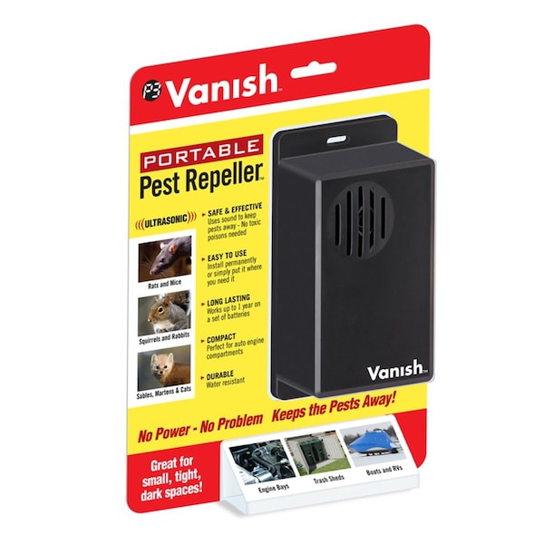 Vanish Portable Battery-Powered Electronic Pest Repeller for Outdoor Pests - 7003993