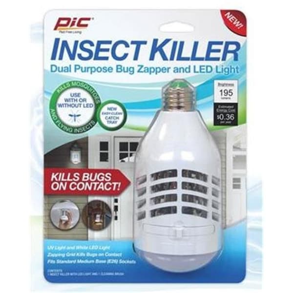 Pic Pic IKUVLEDC Pest Repellent C Zapper Grid LED Bulb - P4R-IKUVLEDC