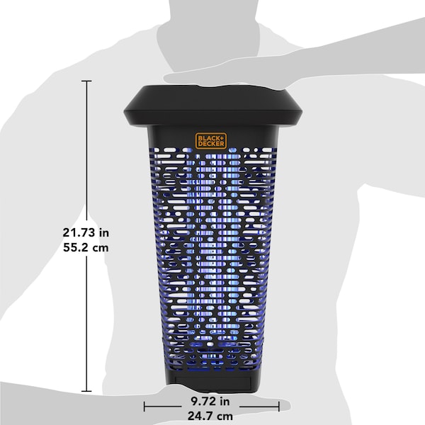 Black & Decker Bug Zapper/Fly Trap Mosquito Gnat Killer Indoor/Outdoor Electric 2 Acre Coverage Commercial Strength - BDPC971