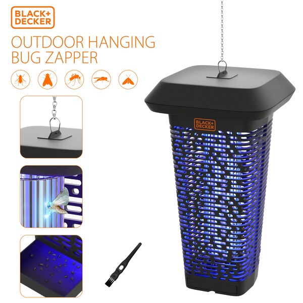 Black & Decker Bug Zapper/Fly Trap Mosquito Gnat Killer Indoor/Outdoor Electric 2 Acre Coverage Commercial Strength - BDPC971