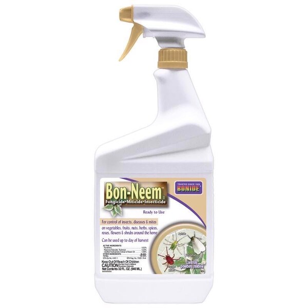 Bonide Products Bonide Bon-Neem II Organic 3 in 1 Garden Insect Spray Liquid 32 oz - 025
