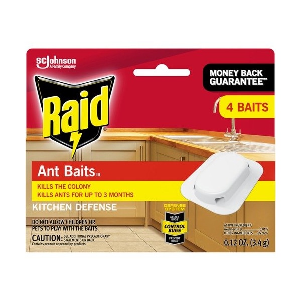Sc Johnson Bait, f/Ants, 3 Months, Indoors, RD, 4PK - SJN308816