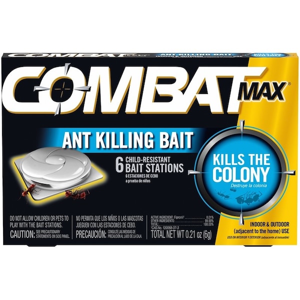 Ge Combat Max Ant Bait Station 6 pk - 55901