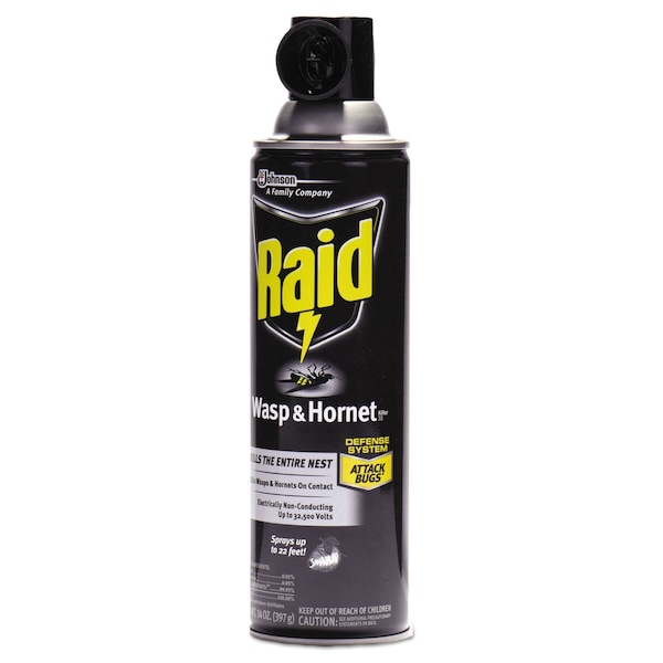 Raid Wasp and Hornet Killer, 14 oz Aerosol Spray, PK12 - 668006