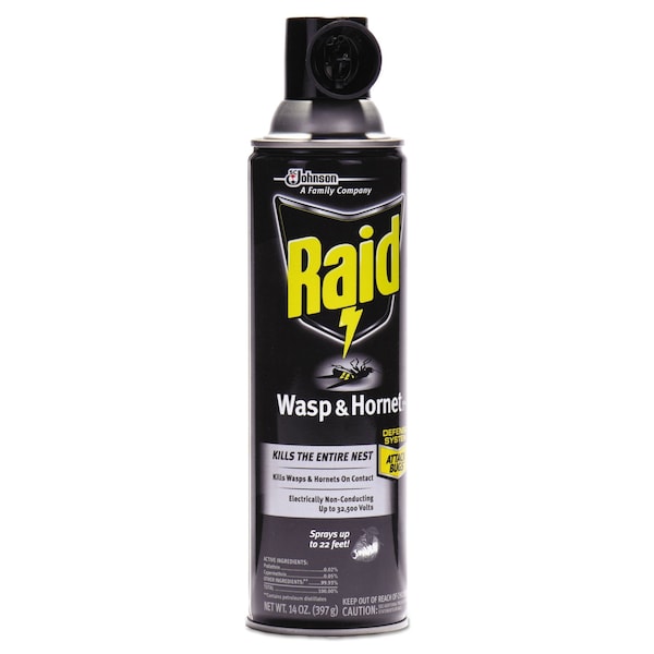 Raid Wasp and Hornet Killer, 14 oz Aerosol Spray, PK12 - 668006