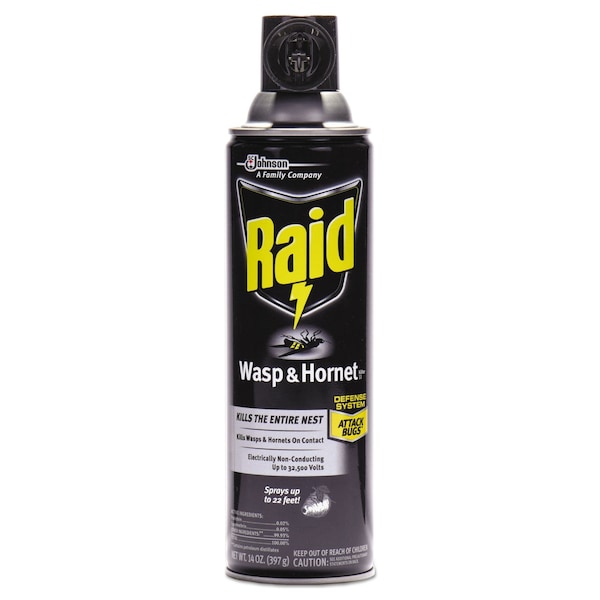 Raid Wasp and Hornet Killer, 14 oz Aerosol Spray, PK12 - 668006