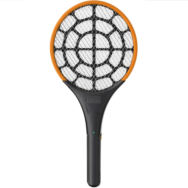 Black & Decker Battery Powered Bug Zapper Electric Fly Mosquito Swatter Racket- Non Toxic, Safe for Kids & Pets - BDXPC974