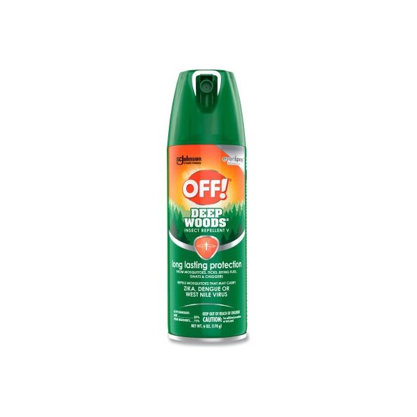 United Stationers Supply OFF! Deep Woods Insect Repellent, 6 oz Aerosol, 12/Carton - SJN333242