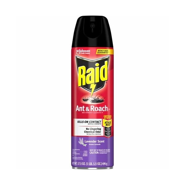 Sc Johnson Ant and Roach Spray, Lavender Scent, 17.5oz, Red - SJN365982