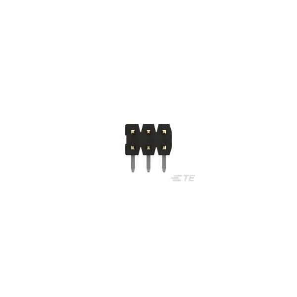 Conector de placa de TE Connectivity, 8 contactos, 2 filas, macho, ángulo recto, terminal de soldadura, aislante negro - 2842164-4