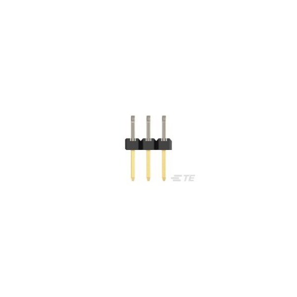 Conector de placa de TE Connectivity, 8 contactos, 2 filas, macho, ángulo recto, terminal de soldadura, aislante negro - 2842164-4