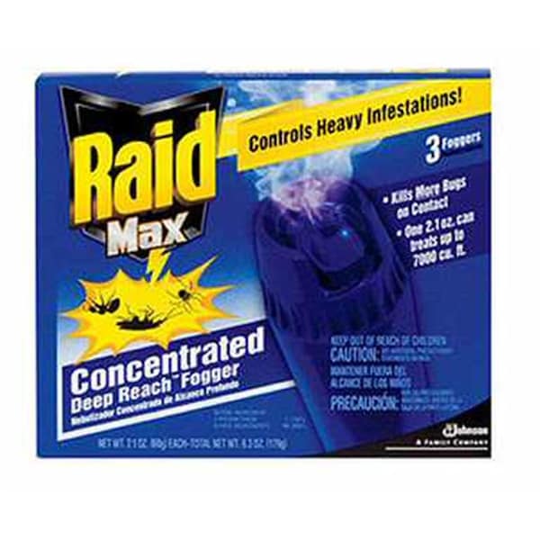 Sc Johnson 12565-8156MAX Raid Max Aerosol Fogger, 6PK - 12565/8156MAX