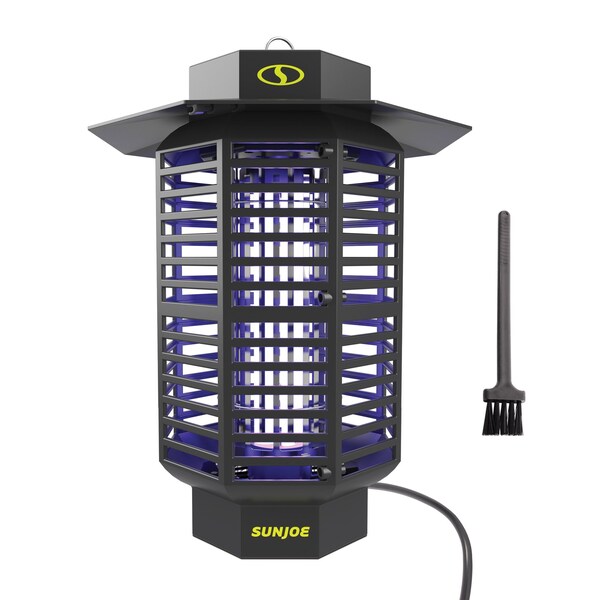 Sun Joe 18-Watt UV Indoor/Outdoor Bug Zapper, 1600 sq ft Coverage, Whisper Quiet Operation, Mosquitos - SJ-BZ18W