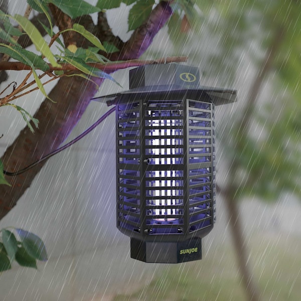 Sun Joe 18-Watt UV Indoor/Outdoor Bug Zapper, 1600 sq ft Coverage, Whisper Quiet Operation, Mosquitos - SJ-BZ18W