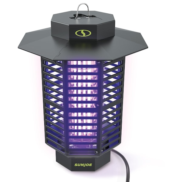 Sun Joe 18-Watt UV Indoor/Outdoor Bug Zapper, 1600 sq ft Coverage, Whisper Quiet Operation, Mosquitos - SJ-BZ18W