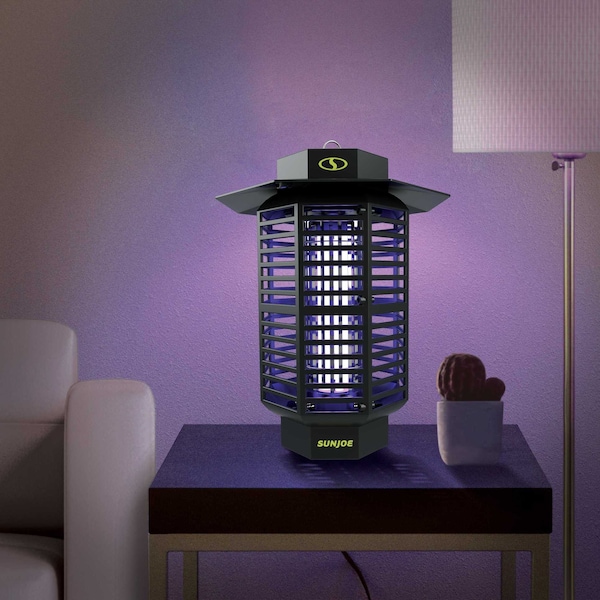 Sun Joe 18-Watt UV Indoor/Outdoor Bug Zapper, 1600 sq ft Coverage, Whisper Quiet Operation, Mosquitos - SJ-BZ18W