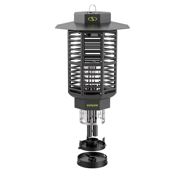 Sun Joe 18-Watt UV Indoor/Outdoor Bug Zapper, 1600 sq ft Coverage, Whisper Quiet Operation, Mosquitos - SJ-BZ18W