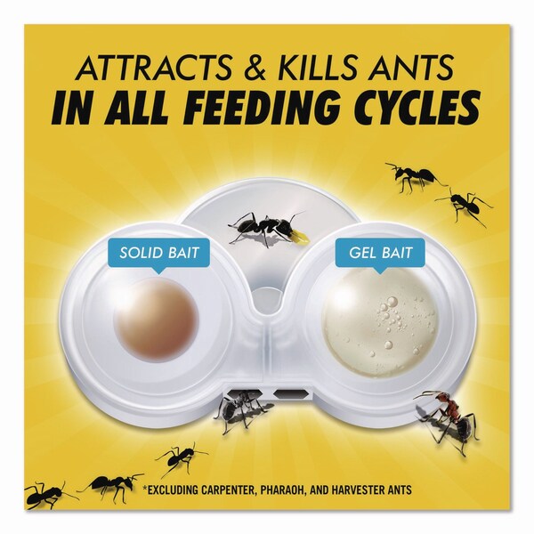 Combat Max 2-in-1 Ant Bait, 4/Pack, 8 Packs/Carton, 8PK - 23400 07172