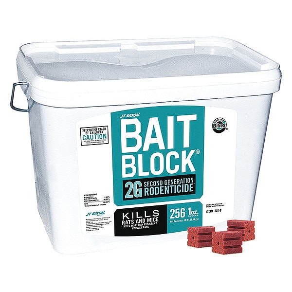 Jt Eaton Rodenticide, Blocks, Bromadiolone, 17.3 lb. - 716-B