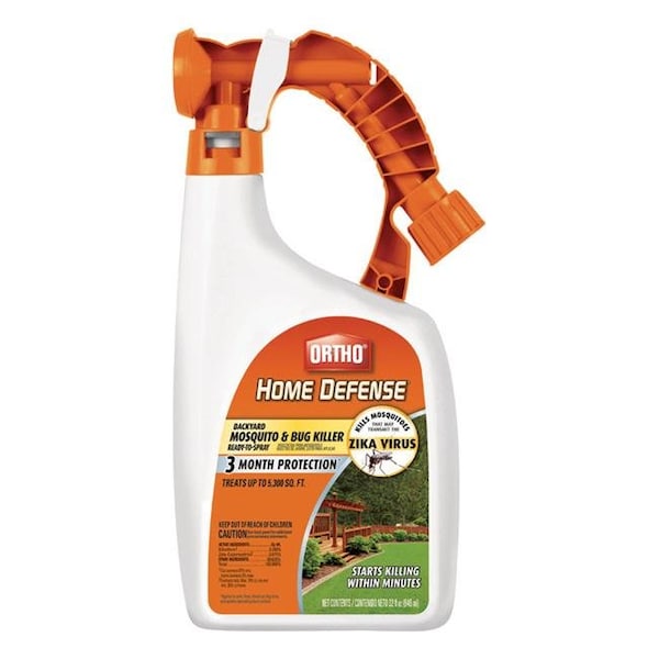 Ortho Ortho 7796014 Home Defense Back Yard Mosquito & Bug Insect Killer; 32 oz - Case of 6 - 7796014