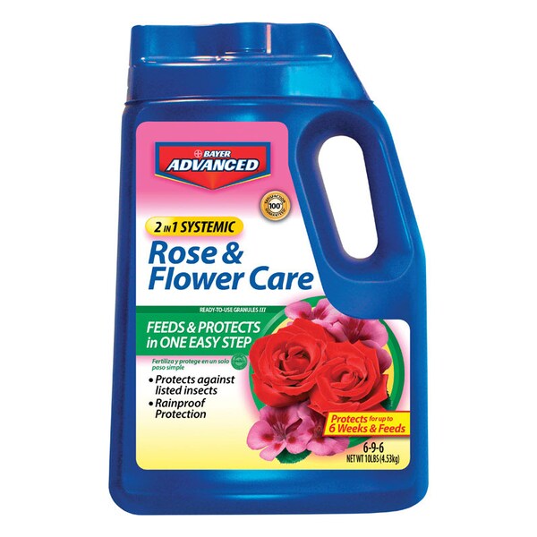 Bayer BioAdvanced 2-In-1 Systemic Granules Rose and Flower Plant Food 10 lb - 708210A