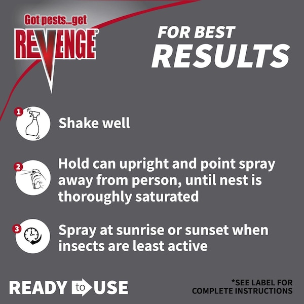 Bonide Products Bonide REVENGE Wasp and Hornet Killer Foam 15 oz - 629