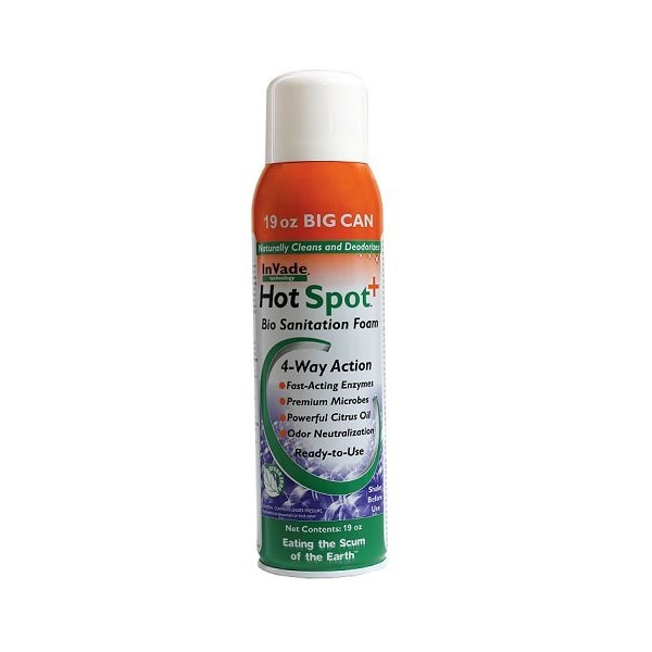 Rockwell Labs Invade Hot Spot+ Bio Sanitation Foam, 19oz - IHSF019-12