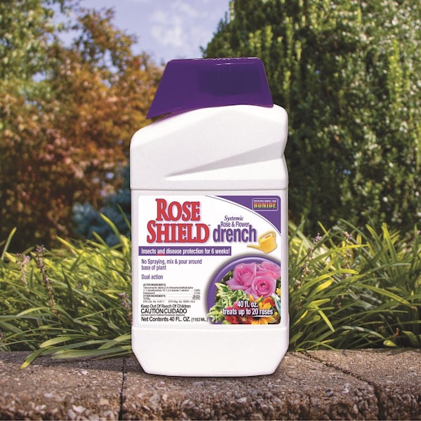 Bonide Products Bonide Rose Shield Systemic Insecticide and Disease Drench Liquid 40 oz - 947