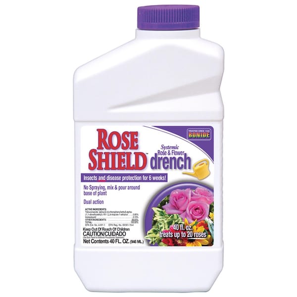 Bonide Products Bonide Rose Shield Systemic Insecticide and Disease Drench Liquid 40 oz - 947