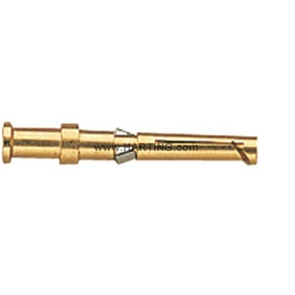 Harting Han D F Contacto de Crimpado Au Awg 16, PK 100 - 09150006221