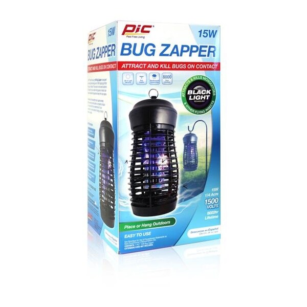 Pic PIC 7012480 0.25 acre 15 watt PIC Outdoor Insect Zapper - 7012480