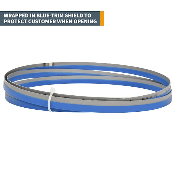 Powertec 80 in L, 1/2 in W, 14 TPI, Bi-Metal, 0.025 in Thick - 13260