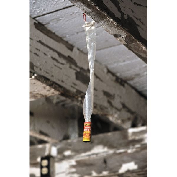Catchmaster Scented Fly Ribbon Paper Trap, Indoor/Outdoor, 1-1/2 in W x 25 in H, Non-Toxic, PK 4 - 9144M4