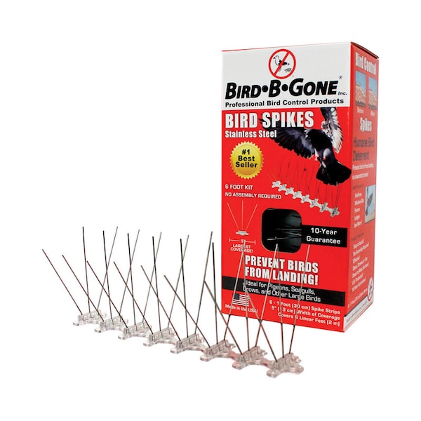Bird-B-Gone Bird-B-Gone Bird Repelling Spikes For Assorted Species - MM2001-5/6