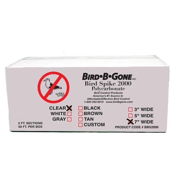 Bird -B-Gone Bird B Gone 5in - 50ft. Plastic Bird Spike - BI42534