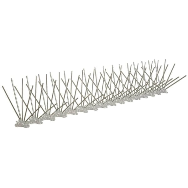 Bird-B-Gone Stainless Steel Bird Spikes, 50'L x 8"W - GPL2001-8-50