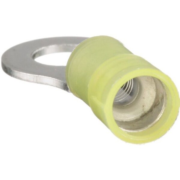 Terminal de anillo de nylon de 12-10 AWG para perno de 1/4", paquete de 500 unidades - PNF10-14R-D