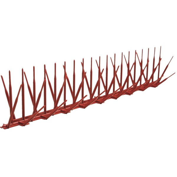 Bird-B-Gone Polycarbonate Bird Spikes, 50'L x 5"W - GPL2000-5BKR-50