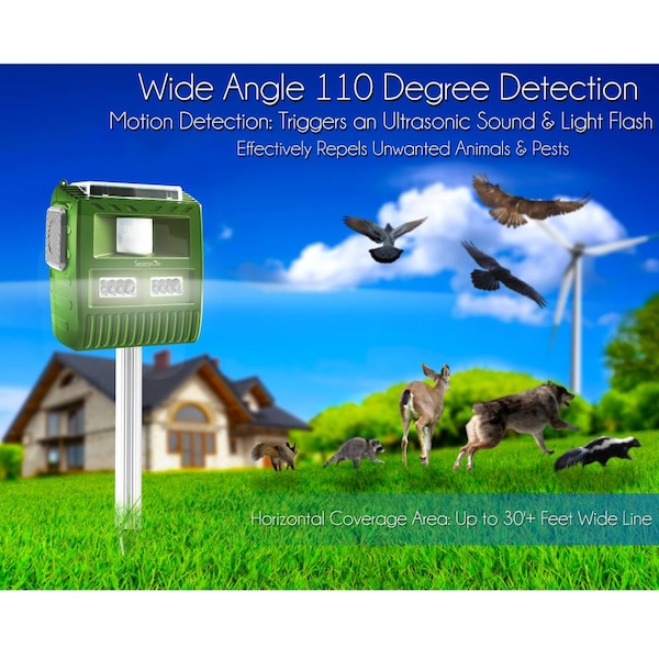 Serenelife Solar Bird And Animal Repeller - PSLBAR8