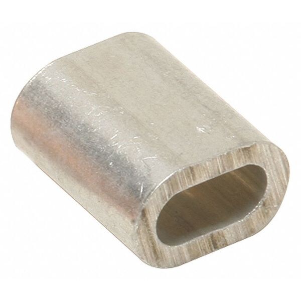 Bird Barrier Crimps Ferrules, 5/32" L, Silver, PK100 - NC-N200
