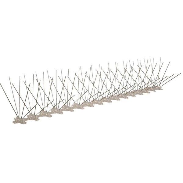 Bird-B-Gone Stainless Steel Bird Spikes, 10'L x 8"W - GPL2001-8-10
