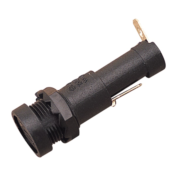 Sea-Dog 420504-1 15 Amp Soporte de Fusible Redondo con Tapa de Enrasar y Terminal de Paleta - 420504-1