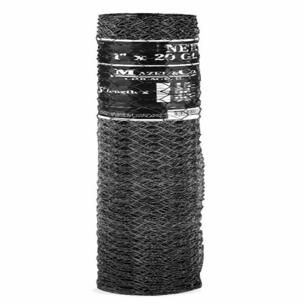 Mazeland Mazeland 500150601B Netting - Vinyl 1 x 60 in. x 150 ft. 20 Gauge; Black - 500150601B