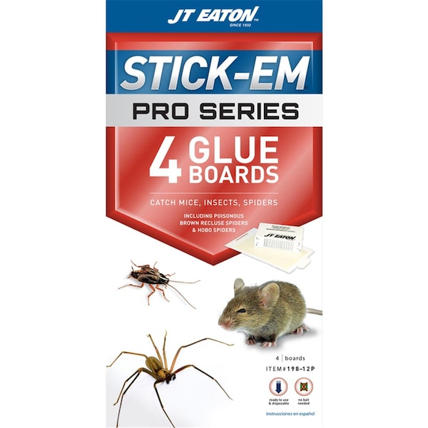 Excellent Appliances Stick-Em Pro Series Small Glue Animal Trap for Mice Insects & Spiders - EX3302530