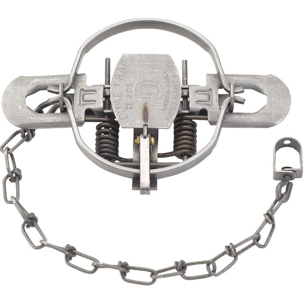 Duke Traps 5.5 In. Jaw Spread Steel Coil Spring Bobcat, Coyote, Fox, Lynx, & Otter Trap - 0490