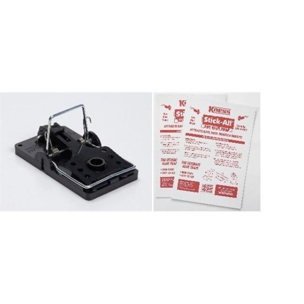 Kness Kness Big Snap-E Rat Trap 2 pack Kness Stick-All Rat Glue Traps 4 pack - 103-0-001, 106-0-023