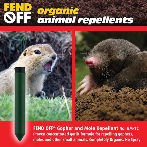 Luster Leaf Mole and Gopher Garlic Repellents, Pack of 12 - GM-12