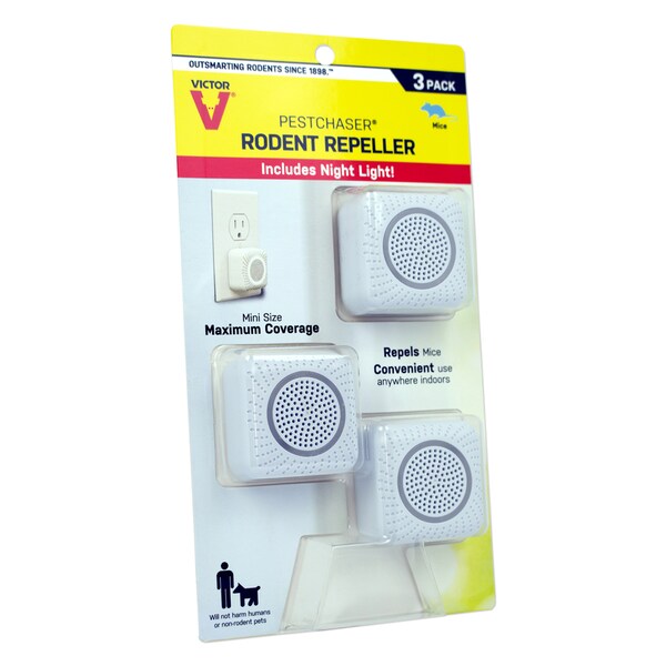 Victor Victor PestChaser Plug-In Electronic Pest Repeller For Rodents 3 pk - M753K